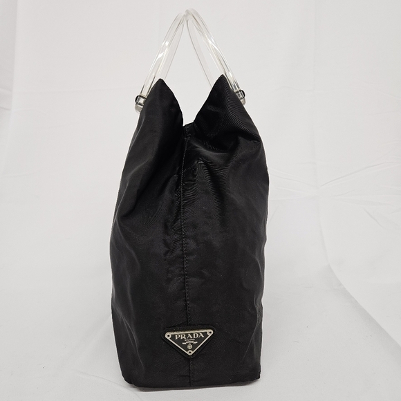 Prada Tessuto Nylon and Lucite Evening Tote Bag in Black - Picture 5 of 17